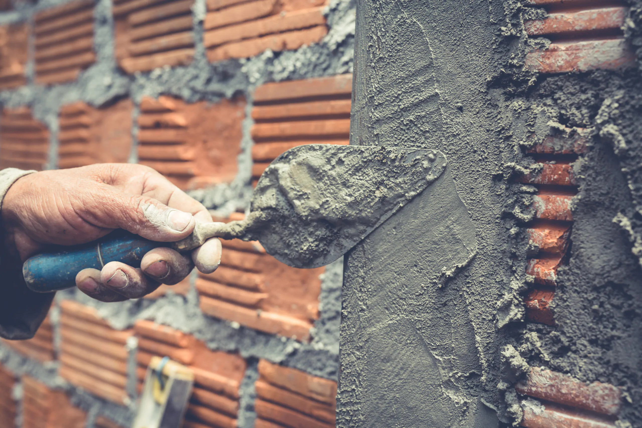Bricklaying. Construction Worker Building A Brick Wall. Bricklaying. Construction Worker Building A Brick Wall.